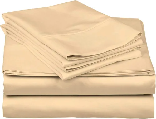 Miniatura 15 de Cotton Home - Juego de sábanas de 4 piezas, tamaño individual, color beige, calidad suave, de lujo, bolsillo profundo de 15 pulgadas y juego de ropa