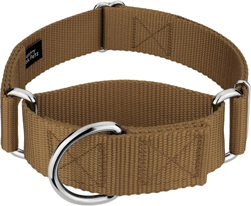 Miniatura 25 de Country Brook Petz - Collar para perro de nailon resistente Martingale de 15 colores (extra grande, 1 1/2 pulgadas de ancho, azul océano)