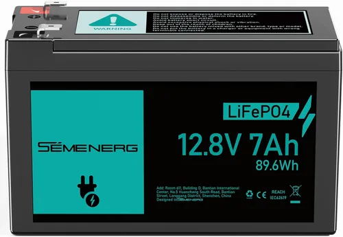 Miniatura 9 de Batería de litio de 12 V 6 Ah, más de 3000 ciclos LiFePO4 BMS integrado de 10 A, ciclo profundo de 6 Ah, ideal para suministro de iluminación