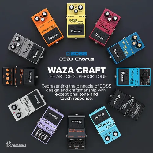 Miniatura 4 de BOSS CE-2W Chorus Pedal de efecto para guitarra Waza Craft premium con circuito analógico Reproducción fiel de los legendarios pedales de coro