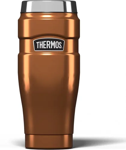 Thermos 170271 - Vaso de viaje de acero inoxidable, cobre, 15.9 fl oz, 3.3 x 3.3 x 7.9 in