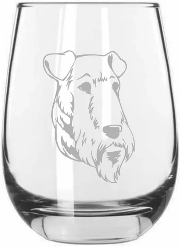 Miniatura 436 de Sakhalin Husky Dog - Copa de vino grabada personalizada de 15.25 onzas sin tallo