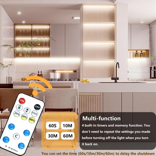 Miniatura 3 de dalattin Tira de luces LED blancas regulables de 50 pies, súper brillante de 24 V, 6500 K, 900 luces LED para dormitorios, espejos, cocina