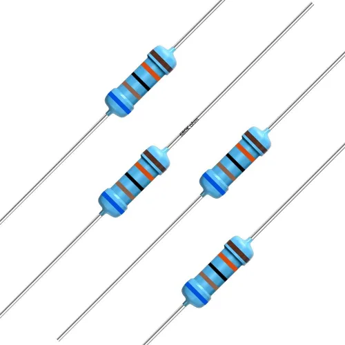 Miniatura 17 de California JOS 100 unidades de resistencia de 0.12 ohmios 1/4w (0.25 W) Resistencia fija de película metálica de tolerancia ±1%, más de 189 valores