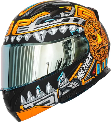 Miniatura 2 de HAX Amatista Casco Modular de Motocicleta con Visera Dual Abatible - Casco Aprobado DOT/ECE, Ligero, Cómodo y Elegante para Hombres y Mujeres