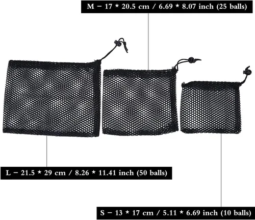 Miniatura 5 de V GEBY Bolsa de malla de nailon para pelotas de golf, gimnasio, ducha, juguetes de lavado, buceo