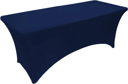 Miniatura 13 de Mantel de mesa de elastano elástico para mesa plegable rectangular de 5.9 ft, color verde cazador