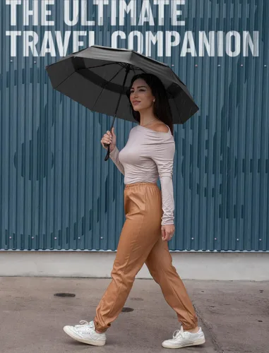Miniatura 63 de REPEL Windproof Travel Umbrella - Compact & Withstands Winds up to 85MPH , Strongest Premium Auto Folding Umbrella for Rain and Sun - Durable, Light