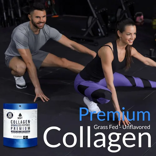 Miniatura 5 de MO4T - Péptidos de colágeno - Colágeno en polvo - Colágeno hidrolizado - Colageno Hidrolizado - Colágeno sin sabor (1 libra)