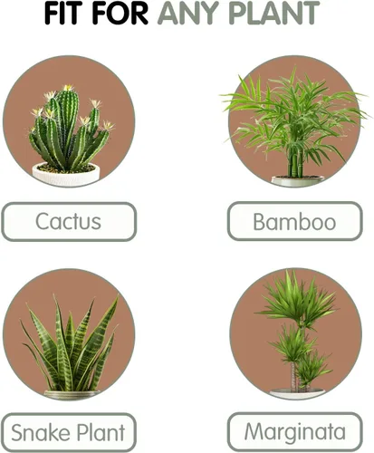 Miniatura 6 de Soporte de madera para plantas de 7.5 x 9.8 pulgadas, para interiores y exteriores, soporte de madera para macetas de un solo piso, soporte