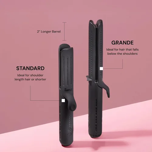 Miniatura 2 de L'ANGE HAIR Le Duo Estilizador Estándar de Flujo de Aire 360° Varita Rizadora 2 en 1 y Plancha Plana de Titanio Alisadora de Cabello Rizador