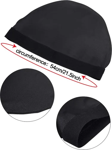 Miniatura 7 de 8 gorras de seda Durag con ondas elásticas para la cabeza, cola larga, correas anchas