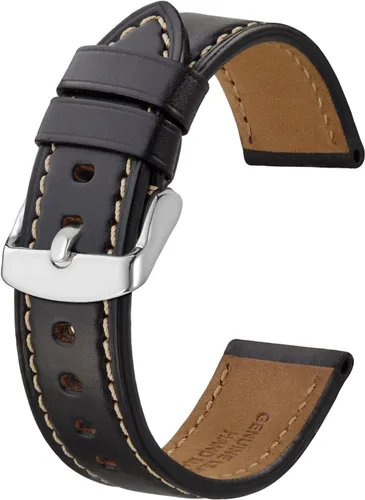 BISONSTRAP Correa de reloj de cuero de 0.709 in, 0.748 in, 0.787 in, 0.827 in, 0.866 in, 0.906 in, 0.945 in, correas de reloj antiguas para hombres,