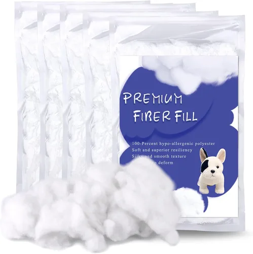 Miniatura 8 de BUTUZE Relleno de Fibra de Poliéster Premium de 3.5oz, Relleno de Fibra de Alta Resiliencia para Manualidades, Animales de Crochet, Relleno