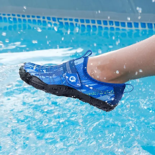 Miniatura 6 de SEEKWAY Zapatos de agua descalzos para niños, puntera ancha y zapatos de arena de secado rápido para niños pequeños para senderismo, natación