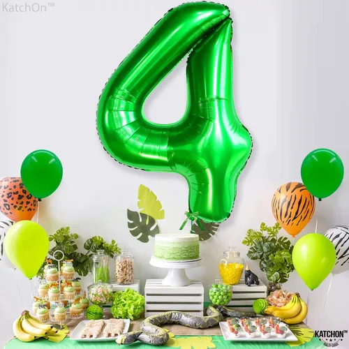 Miniatura 591 de KatchOn, Globo grande azul número 2 de 40 pulgadas Decoraciones de cumpleaños de Baby Shark para niño de 2 años Globo azul número 2 Globo
