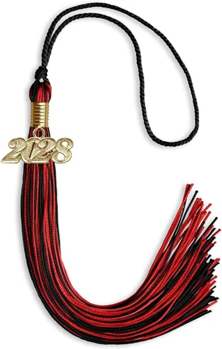 Miniatura 136 de Endea Graduation - Borla de doble color mixto con fecha dorada (negro/dorado antiguo, 2021)