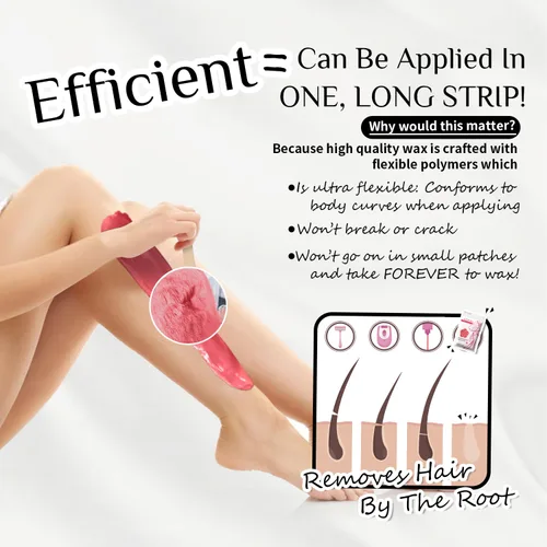 Miniatura 6 de KOTAMU Kit de Cera Digital Rosa para Depilación para Mujeres y Hombres Olla Calentadora de Cera Caliente para Cara, Cejas, Cuerpo, Brasileño, Rubor