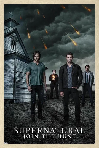 Miniatura 7 de Trends International Supernatural - Póster de pared de iglesia, 22.4 pulgadas de largo x 14.7 pulgadas, versión enmarcada en madera de granero