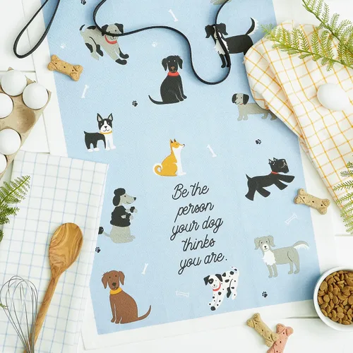 Miniatura 5 de DII Everyday Pets Kitchen Collection - Juego de paños de cocina absorbentes, 18x28, Dog Person, 3 unidades Perro Persona