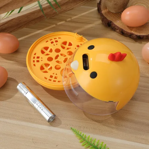 Miniatura 9 de Abaodam Incubadoras para incubar huevos, pequeña incubadora de huevos de pollo con control automático de temperatura y vista de 360°, criador