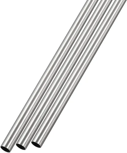 METALLIXITY Tubo de acero inoxidable 304 (0.591 in de diámetro x 0.020 in de alto x 11.811 in de largo, 3 piezas, tubo recto, para muebles del