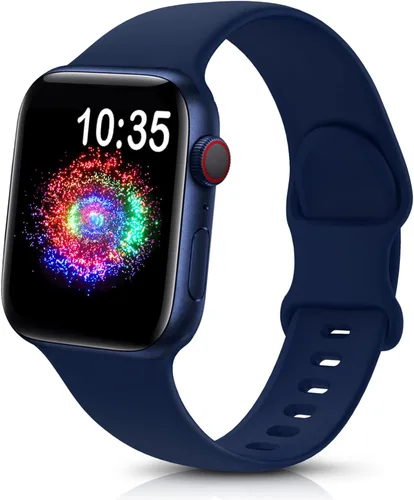 Miniatura 29 de TreasureMax - Correa deportiva compatible con Apple Watch de 38, 40, 41, 42, 44, 45, 46 y 49 mm, correa de silicona suave compatible con Apple Watch