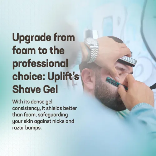 Miniatura 4 de Uplift Provisions - Gel de afeitar transparente para hombres y mujeres, infundido con extractos de plantas para un afeitado ultra suave, dejando