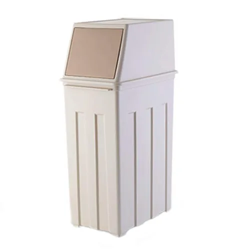 Miniatura 8 de Primo Supply Cubo de basura grande de 8 galones con tapa con bisagras, 32 cuartos de galón, bote de basura delgado de 11.8 x 7.5 x 24.6 pulgadas