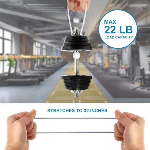 Miniatura 3 de 50 cuerdas elásticas para bolas, resistentes con bolas para toldo, lona, carga, tienda de campaña, resistente a los rayos UV (15 pulgadas)