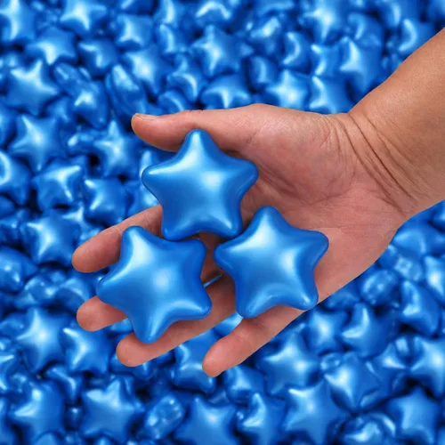 TRENDPLAY Bolas de Estrella para Hoyo de Bolas -100 unidades de 2.4 in 3.15 in Plástico No Tóxico Juguetes de Juego Tienda Piscina Casa de Juegos