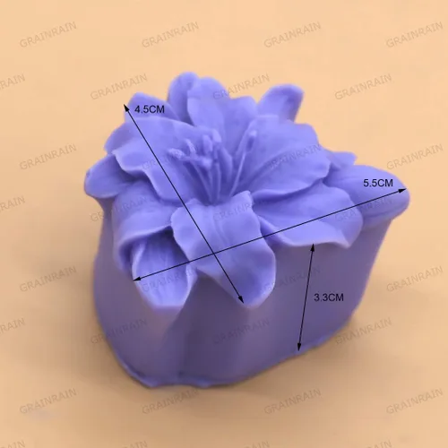 Miniatura 3 de Moldes de silicona para jabón con forma de flor, moldes de jabón para hacer jabón, moldes de silicona para jabones, manualidades DIY, jabón 7