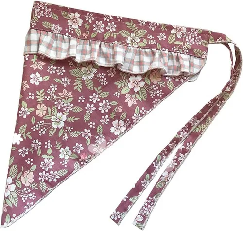 Miniatura 9 de Pañuelo con estampado floral, encantador, vintage, divertido, delantales para mujeres, niñas, pastel, jardín, pintura, delantales, diadema Delantal 7