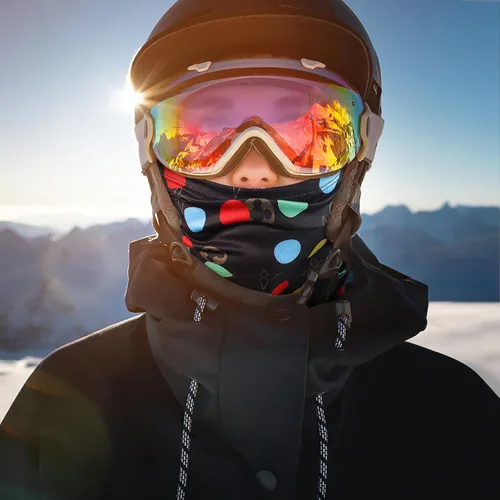 Miniatura 4 de Achiou - Pasamontañas, máscara facial, para hombres o mujeres, máscara de cara completa con capucha, para nieve, motocicleta, correr, clima frío