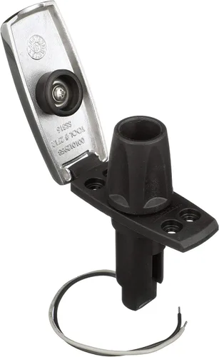 Miniatura 3 de attwood 910V2SS-7 LightArmor™ 910V Series Rectangle Plug-in Light Base — for All-Around Pole Light, 2-Pin, Black Stainless Cover (Pack of 3)