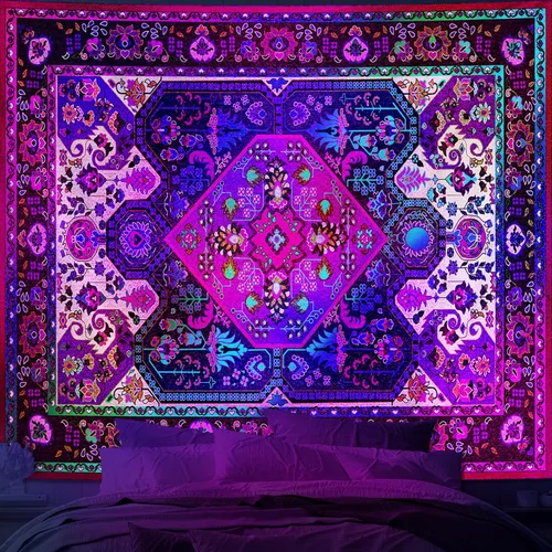 Miniatura 11 de Apdidl Tapiz de Pared Bohemio Hippie para Dormitorio Estético, Tapices de Arte Decorativo de Mandala Bohemio Indio, Colgante de Pared Vertical
