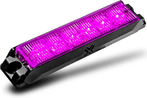 Miniatura 38 de LAMPHUS NanoFlare - Luz de advertencia estroboscópica de 5 pulgadas y 6 W, color blanco ámbar, luz de advertencia estroboscópica para parrilla