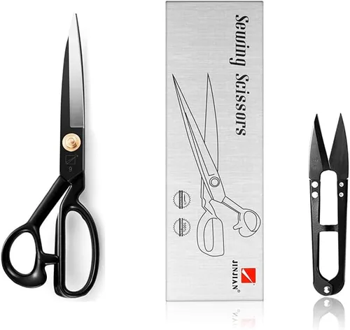Miniatura 8 de Tijeras de costura, tijeras de costura de tela de 9 pulgadas, tijeras de alta resistencia, corte afilado para manualidades, cuero, costura