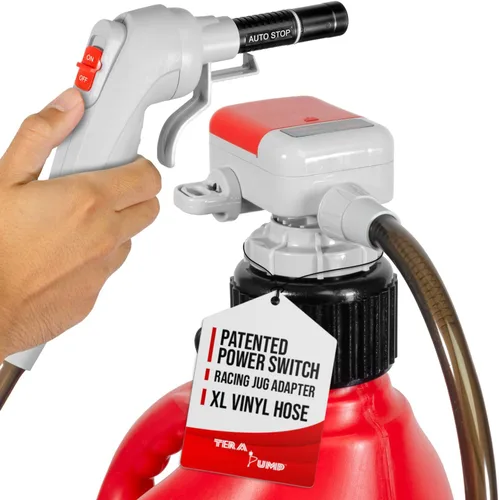 Miniatura 10 de TERA PUMP Bomba de combustible de gas resistente a la lluvia de próxima generación, manguera de vinilo de 4.25 pies de largo, bomba de sifón