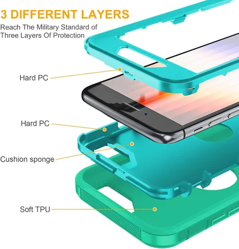 Miniatura 5 de jaroco Fundas para Dedos para Funda de iPhone SE, Nanofibras Superconductoras de 0.15mm, Sensación Suave, Antisudor con Funda de Teléfono