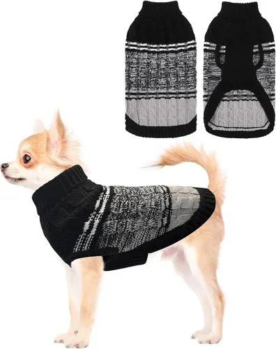 Miniatura 61 de Mihachi Suéteres para Perros Pequeños y Medianos Niña o Niño, Camisa Cálida y Suave para Perros, Abrigo para Perros para Clima Frío con Cuello