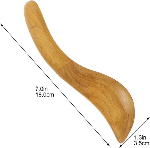 Miniatura 7 de FUOYLOO Wood Facial and Body Scraping Massage Boards for Skin Smoothing and Tension Relief, Sturdy Wooden Massagers
