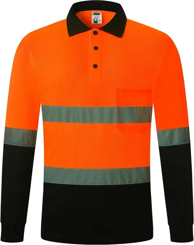 Miniatura 13 de Camisa de seguridad para hombre, camiseta reflectante de alta visibilidad, de secado rápido, transpirable, suave