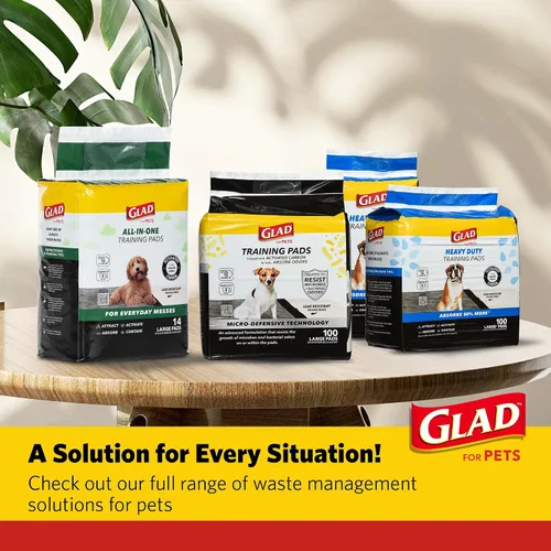 Miniatura 5 de Glad for Pets Extra Large Charcoal Training Pads for Dogs and Puppies, Activated Carbon Odor Control, 6-Layer Absorbent Leak-Proof Pee Pads with