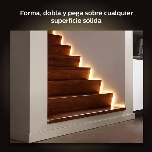Miniatura 6 de Philips 800268 Hue LightStrip Plus - Extensión de luz LED inteligente regulable (compatible con Amazon Alexa, Apple HomeKit y Google Assistant)