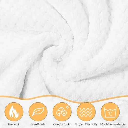 Miniatura 36 de 4 toallas envolventes para mujer, bata de spa con cierre ajustable, parte superior elástica, envoltura ligera para baño y ducha