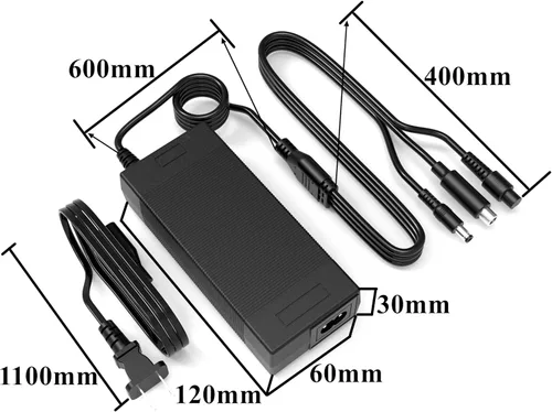 Miniatura 8 de Cargador eléctrico de scooter Hover-1 de 42 V, 2 A, cargador de repuesto para batería de scooter de litio de 36 V, Gotrax, Maxshot V1, Hiboy