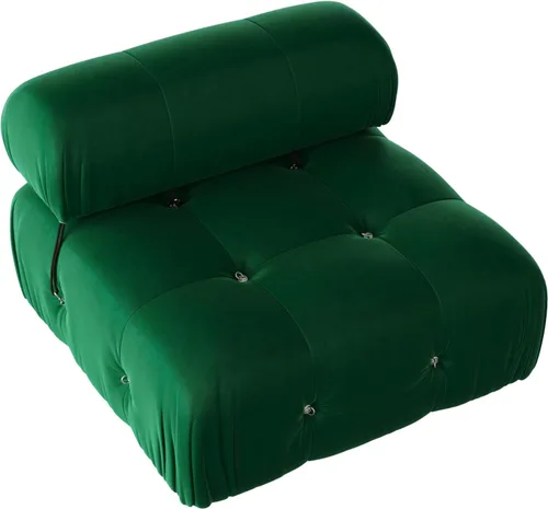 Miniatura 26 de WJShome Sofá modular modular de 103.95 pulgadas, sofá convertible de terciopelo de 3 plazas minimalista para sala de estar, sofá moderno y grande
