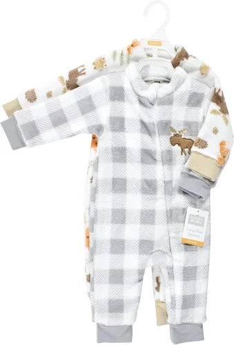 Miniatura 2 de Hudson - Overoles, mamelucos y enteritos de tela polar unisex para bebés