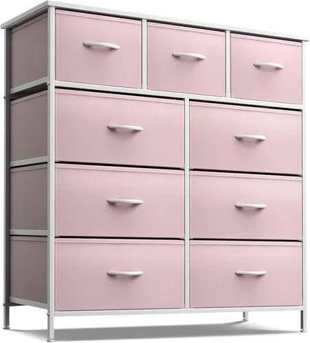 Miniatura 9 de Sorbus Cómoda con 8 cajones – Cómoda de almacenamiento de muebles para niños, adolescentes, dormitorio, guardería, sala de juegos, ropa, juguetes